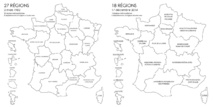 Les régions françaises avant et après la réforme territoriale - DR : Fotolia.com