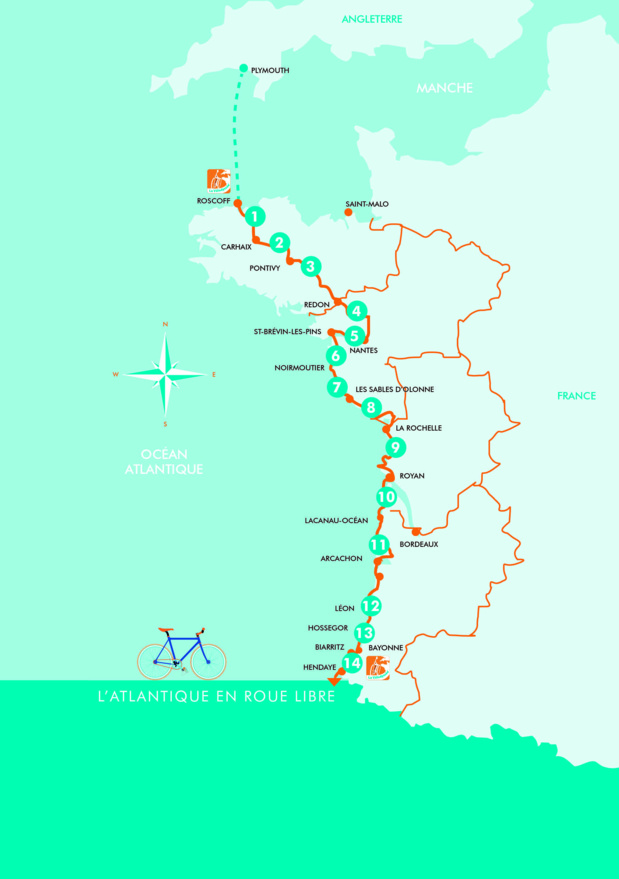 Map of vélodysée