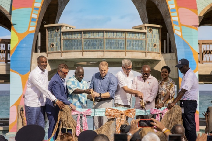 Royal Caribbean a inauguré le Royal Beach Club Paradise Island aux Bahamas lors d'une cérémonie officielle - Photo : Royal Caribbean