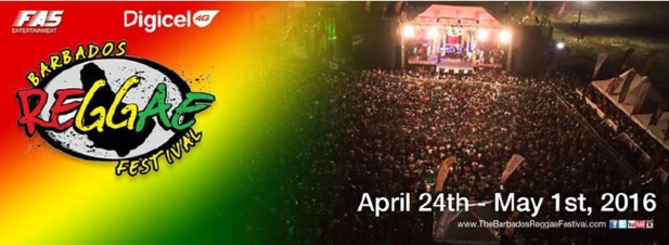 Le Festival de Reggae de La Barbade se déroule du 24 avril au 1er mai 2016 - DR Le Festival de Reggae de La Barbade se déroule du 24 avril au 1er mai 2016 - DR