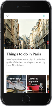 L'application propose désormais des activités à partager avec des locaux (c) Airbnb L'application propose désormais des activités à partager avec des locaux (c) Airbnb