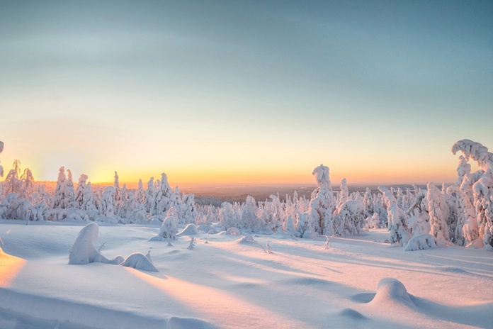 En début de semaine, une vague de froid exceptionnelle a entraîné l’annulation de tous les vols à l’aéroport de Kittilä, en Laponie finlandaise. @depositphotos/MennoSchaefer