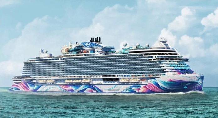 Le Norwegian Aura débutera sa carrière en Méditerranée au printemps 2027 avant une traversée transatlantique vers Miami - Photo : NCL