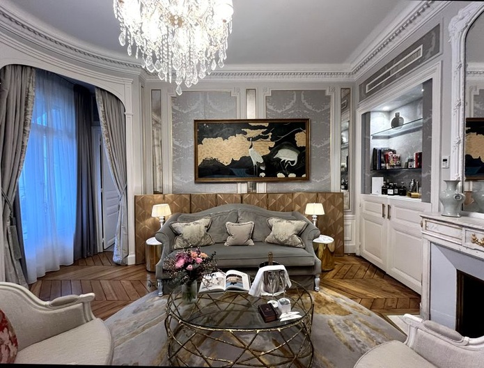 Le salon d'une suite du Wesminster - Photo : Paula Boyer