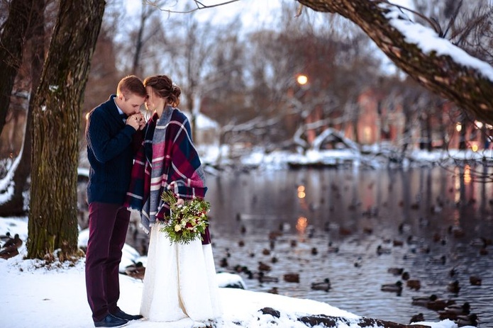Pourquoi ne pas se dire "oui" au bord d'un lac suédois gelé ? Crédit photo : Skansen Pourquoi ne pas se dire "oui" au bord d'un lac suédois gelé ? Crédit photo : Skansen