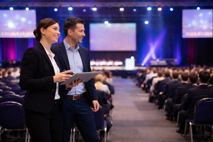 Tourisme d’affaires et lieux événementiels en France - Image générée par IA / Spotlag Tourisme d’affaires et lieux événementiels en France - Image générée par IA / Spotlag