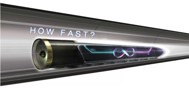 Hyperloop pourrait transporter des passagers à plus de 1100 km/h - DR : Hyperloop Technologies