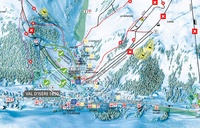 Les quelques pistes ouvertes à Val d'Isère à 11H15 ce jeudi 12 février 2026 - Photo Capture écran Les quelques pistes ouvertes à Val d'Isère à 11H15 ce jeudi 12 février 2026 - Photo Capture écran