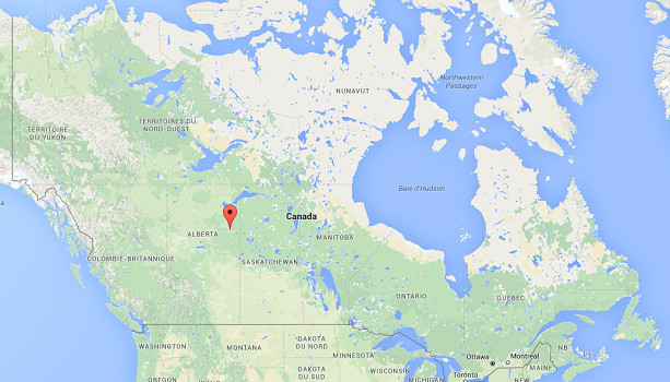 Plus de 100 000 personnes ont été évacuées dans la région de Fort McMurray - DR : Google Maps