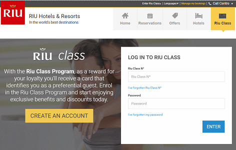 RIU Hotels & Resorts offre un nouveau site Internet à son programme de fidélité