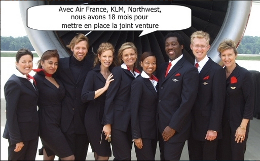 Un équipage de Delta Airlines, l'une des 4 compagnies concernées par le JV Un équipage de Delta Airlines, l'une des 4 compagnies concernées par le JV