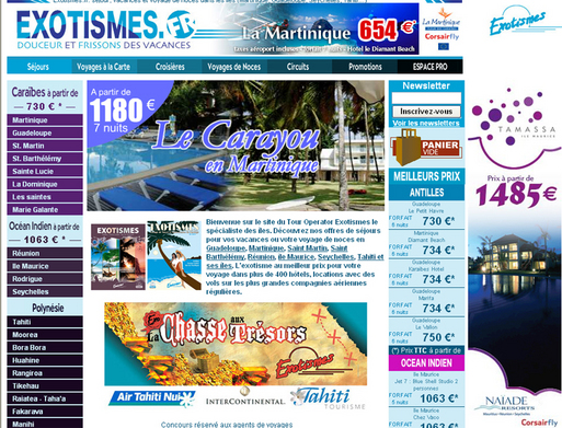 Exotismes met en ligne son nouveau site BtoB Exotismes met en ligne son nouveau site BtoB