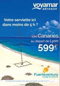 Canaries : Voyamar s'affiche à Lyon et Nantes Canaries : Voyamar s'affiche à Lyon et Nantes