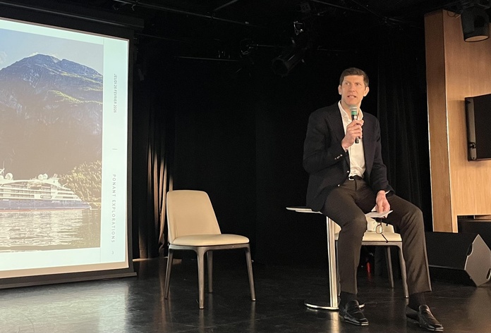 Nommé à la présidence de Ponant Explorations le 3 novembre dernier, Benoît-Etienne Domenget a profité du séminaire pour poser sa feuille de route - Photo : LG