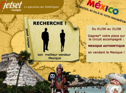 Jetset et l'OT du Mexique font gagner un voyage aux agences Jetset et l'OT du Mexique font gagner un voyage aux agences