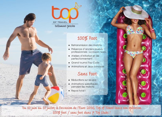 Top of travel : opé « 100% Foot / sans Foot » pour ne rien (ou tout) rater de l'Euro 2016 Top of travel : opé « 100% Foot / sans Foot » pour ne rien (ou tout) rater de l'Euro 2016