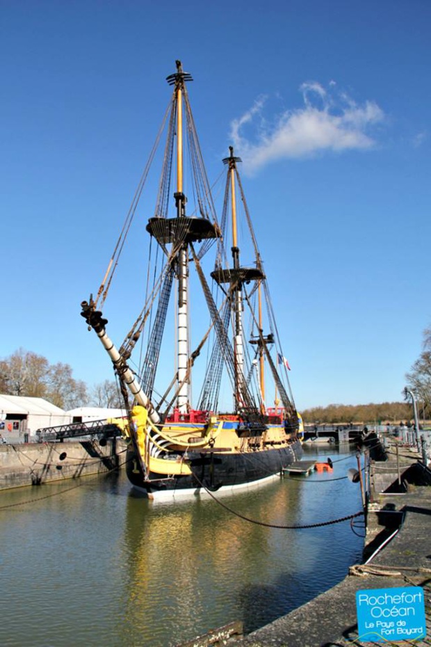 frégate l'Hermione (Photo: Rochefort Océan Tourisme) frégate l'Hermione (Photo: Rochefort Océan Tourisme)