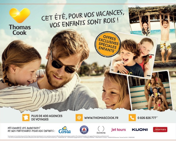 Thomas Cook : une campagne média pour séduire les familles Thomas Cook : une campagne média pour séduire les familles