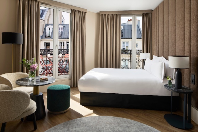 Situé dans le 9ᵉ arrondissement, le NH Paris Opéra Faubourg a fait l’objet d’une rénovation intégrale - Photo : NH Hotels & Resorts