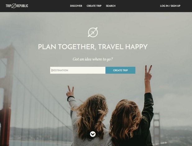 Trip Republic, un nouveau planificateur de voyage sous forme d’itinéraire (c) capture du site