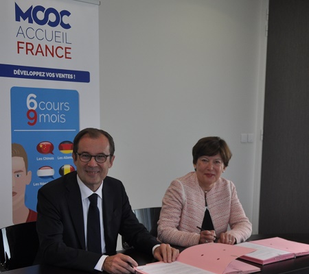 Atout France et le FAFIH ont signé leur convention de partenariat mercredi 25 mai 2016 - Photo : Atout France