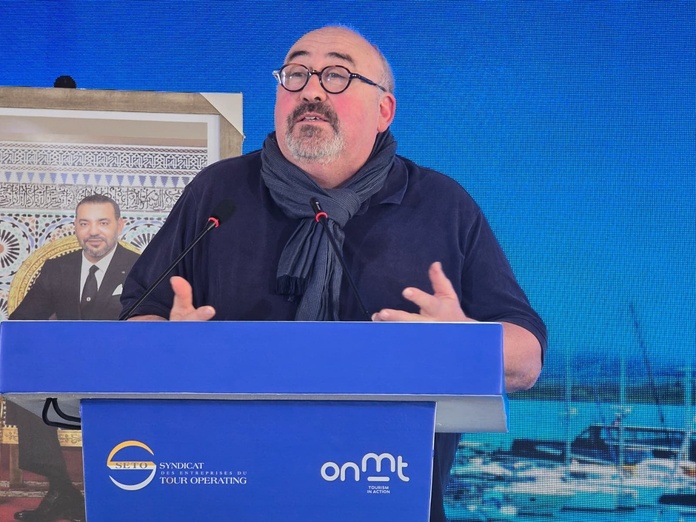 Emmanuel Lechypre, éditorialiste économique a décrypté les 10 points qui permettent de rester optimistes dans le cadre du Forum du SETO. - Photo CE