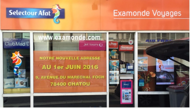 Examonde Voyages Selectour Afat : l'agence de Bougival rejoint celle de Chatou