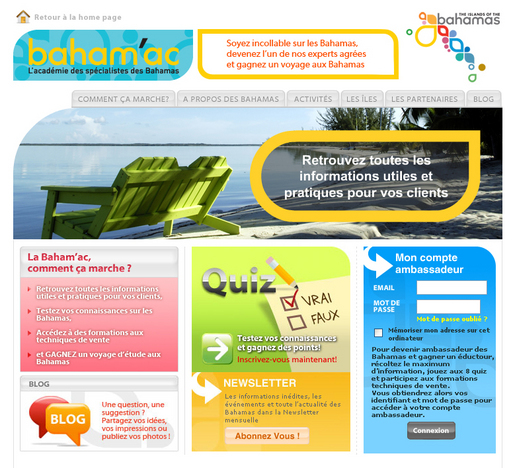 L'OT des Bahamas lance son e-learning L'OT des Bahamas lance son e-learning