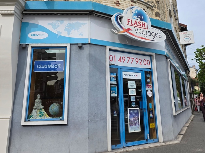 L'agence Flash Voyages, avenue du Général Leclerc, à Maison-Alfort (Val-de-Marne). @G.H.