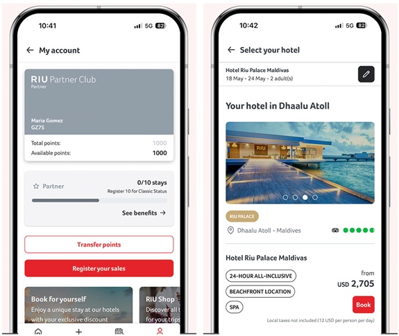 RIU lance sa nouvelle app pour les agents de voyages membres de RIU Partner Club - Photo RIU