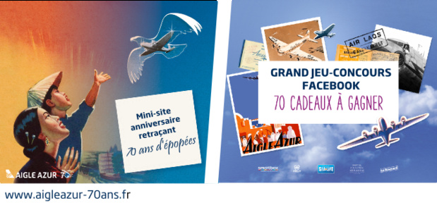 Aigle Azur multiplie les opérations pour son 70ème anniversaire Aigle Azur multiplie les opérations pour son 70ème anniversaire