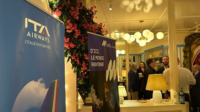 Inauguration nouvelle ligne direct Marseille-Rome, au Splendido de Marseille. Photo : TourMaG Inauguration nouvelle ligne direct Marseille-Rome, au Splendido de Marseille. Photo : TourMaG