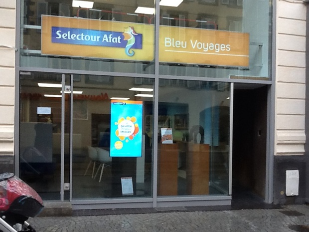 Selectour Afat Bleu Voyages a mis la main sur 8 agences de voyages dont une à Clermont-Ferrand (photo ci-dessus) depuis 2015 - Photo JPC