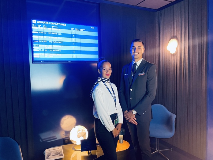 Au salon Corsair : Accueil chaleureux et personnalisé. Photo : C.Hardin