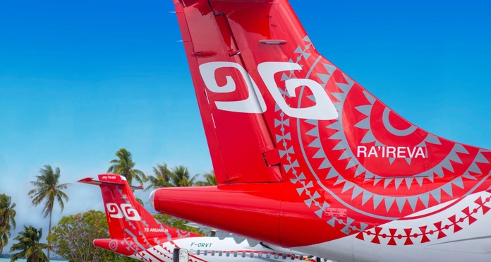 Les motifs peints sur les avions sont inspirés par la culture polynésienne © Sadry Ghacir/ Air Tahiti