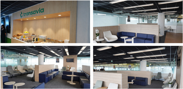 Vues du nouveau salon Transavia - Photos : C. Hardin
