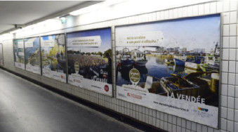 Vendée Tourisme fait la promotion de la destination dans les couloirs du métro parisien - Photo : Vendée Tourisme
