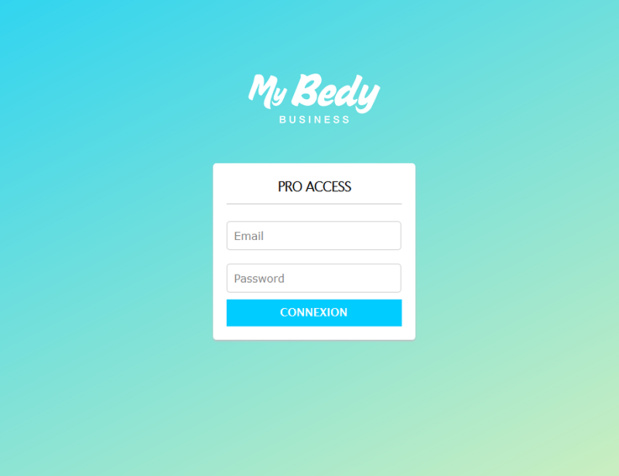 Le site B2B MyBedyBusiness de Bedycasa pour les agences de voyages, les entreprises et les écoles de langues - Capture écran