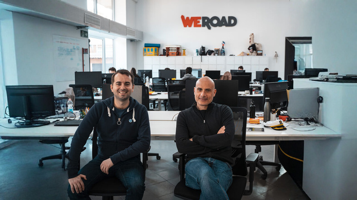 Paolo de Natai, PDG de WeRoad et Andrea d'Amico membre du conseil d'administration de WeRoad, Linkedin