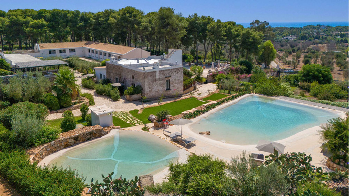 Vue aérienne de la Masseria Fontanelle © Masseria Fontanelle