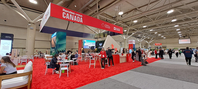 Stand de Destination Canada au salon Rendez-vous Canada 2026 © Destination Canada