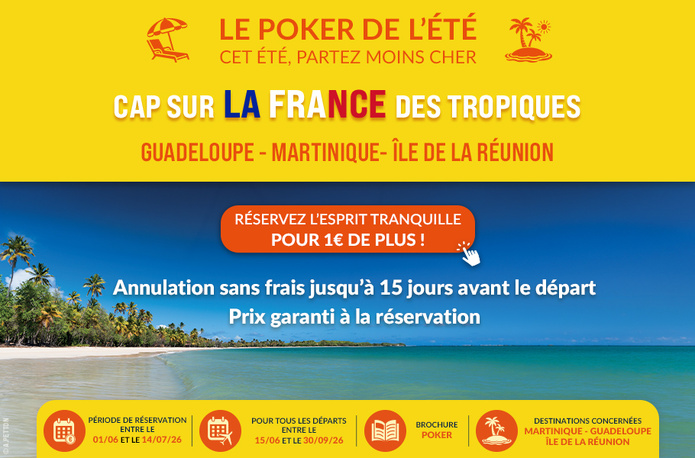 Martinique, Guadeloupe, Réunion : Exotismes lance une Garantie Sérénité à 1 € ! Photo Exotismes Martinique, Guadeloupe, Réunion : Exotismes lance une Garantie Sérénité à 1 € ! Photo Exotismes