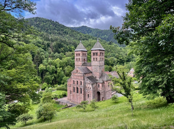 L'ancienne abbaye de Murbach. PB