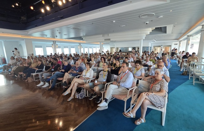 Les participants du Convenc'Tour 2026 lors de la 2e journée à bord du Club Med 2 - Photo CE Les participants du Convenc'Tour 2026 lors de la 2e journée à bord du Club Med 2 - Photo CE