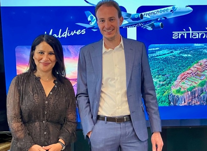 Zemourda Aissaoui, directrice commerciale, et Marc-Antoine Blondeau, DG de French Bee - Photo : TB