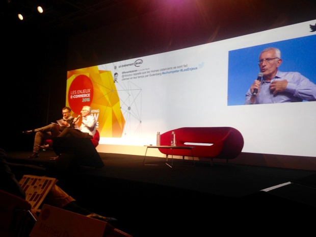 Guillaume Pepy, président de la SNCF lors des Enjeux E-commerce 2016 de la Fevad (c) JG