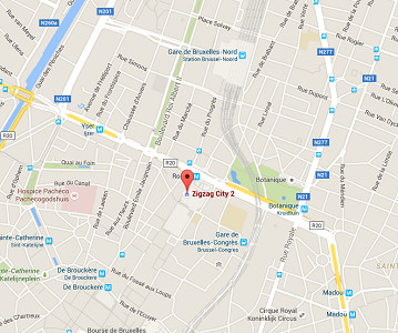 L'alerte à la bombe concerne le centre commercial City2 à Bruxelles - DR : Google Maps