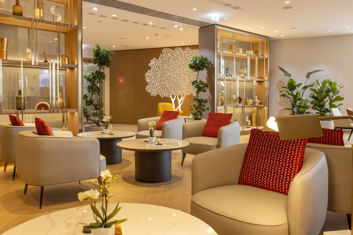 Emirates modernise ses salons d'aéroport à travers un nouveau design, Emirates lounge airport Munich, image by Emirates