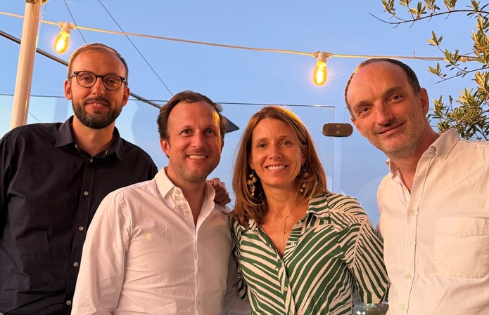 Nicolas François (Explore Grand Est) et les animateurs de la commission Digital & Innovation de EDV : ,  Nicolas de Dianous (NS4), Marie Allantaz (IFTM) et Frederic Pilloud (Digitrips) - photo Linkedin