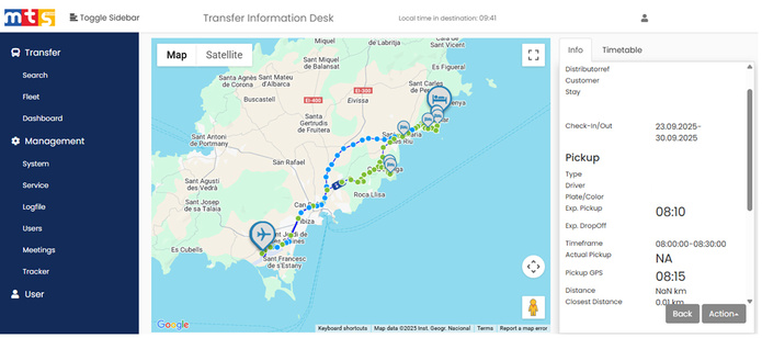 Outil de tracking de transferts MTS Globe © MTS Globe Outil de tracking de transferts MTS Globe © MTS Globe